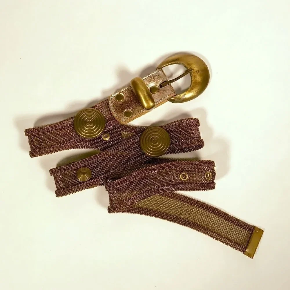 Vintage 1980's Mesh Metal Belt